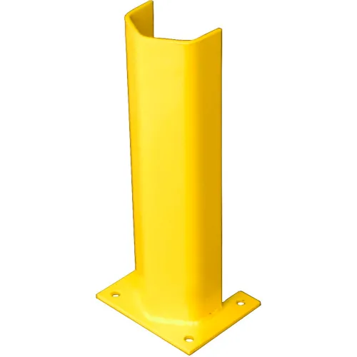 3/8" Thick 18" H Steel Post Protector Yellow