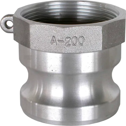 4" Aluminum Camlock Fitting - Male Coupler x FPT Thread