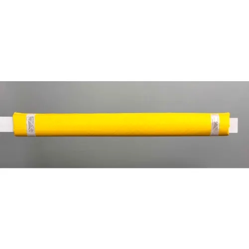 50"W Soft Nylon Gate Arm Cover - Yellow Cover/White Tapes - Pkg Qty 6