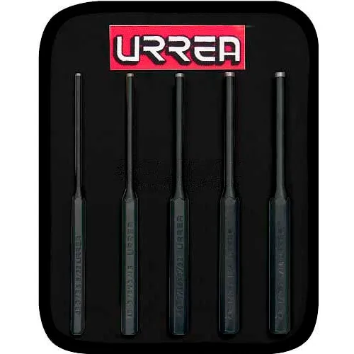Urrea Long Drive Pin Punch Set, 48A, 5 Pieces