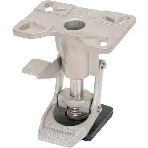 Adjustable Height Stainless Steel Floor Lock FL-ADJ-810-SS for 6" & 8" Casters