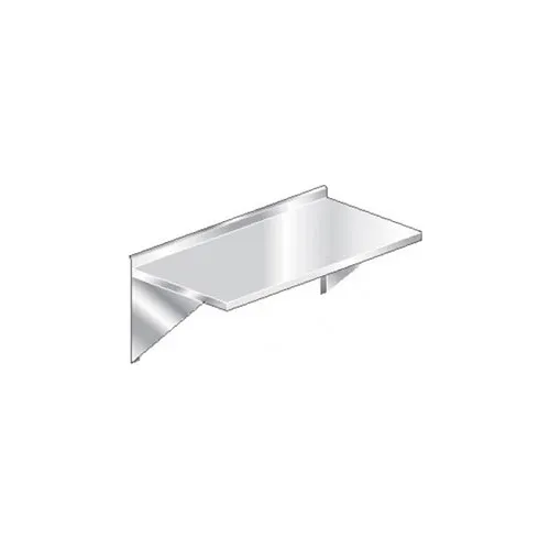 Aero Manufacturing 3TWMS-2460 16 Ga Wall Mount Table 304 Stainless Steel - 2-1/4" Backsplash 60 x 24