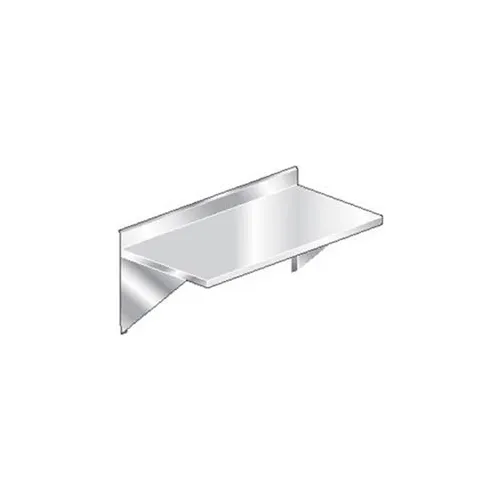 Aero Manufacturing 3TWMV-2496 16 Gauge Wall Mount Table 304 Stainless Steel - 10" Backsplash 96 x 24