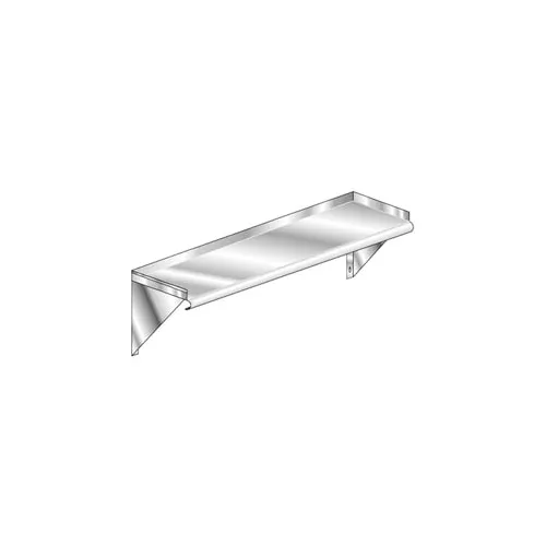 Aero Manufacturing 3W-1236 16 Gauge Deluxe Wall Shelf 304 Stainless Steel - 36"W x 12"D