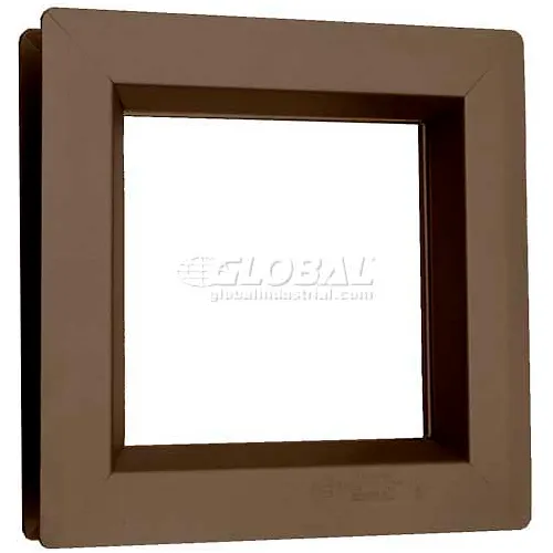 Air Louvers Steel Low Profile Beveled Slimline Vision Lite, 5" x 35", Bronze