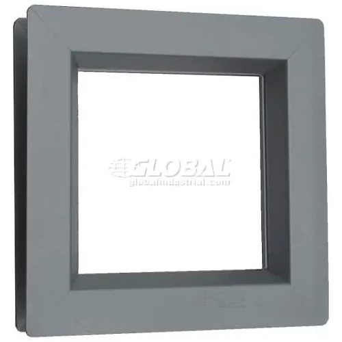 Air Louvers Steel Low Profile Slimline IG Vision Lite For 1" Glazing, 8" x 32", Gray