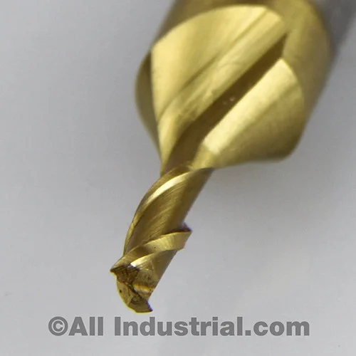 All Industrial 14200 | 1/8" X 3/8" X 3/8" TIN HSS 2 FLUTE DOUBLE END MILL C.C.