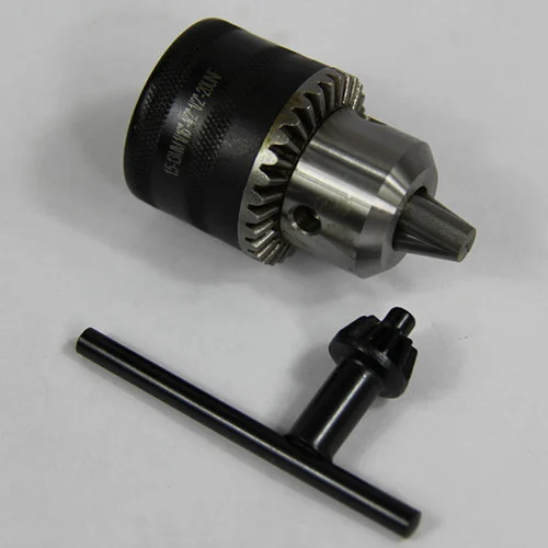 All Industrial 49030 | 1/64-1/4" Capacity Threaded Drill Chuck With Key 3/8"-24 Thread for Woodworking