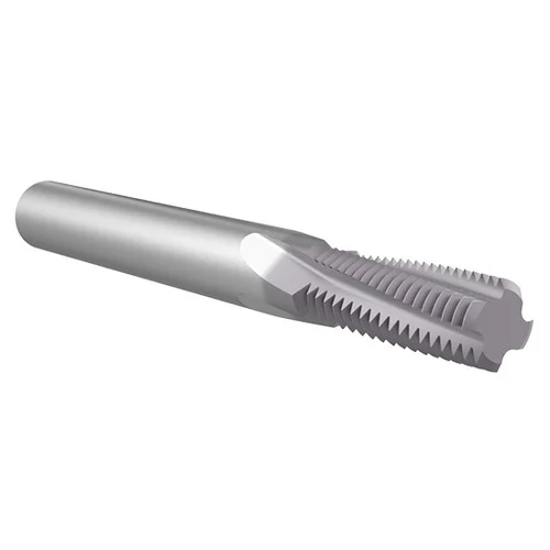 Allied Machine and Engineering HDTM19032| #10-32 UN x0.150" Diameter x 0.187" Shank x 0.312" LOC x 2.500" OAL 3 Flute TiAIN Coated Helical Flute Thread Mill