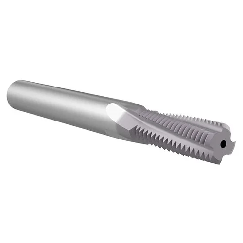 Allied Machine and Engineering TM13832CH| #6-32 UN x0.100" Diameter x 0.125" Shank x 0.218" LOC x 1.500" OAL 3 Flute TiAlN Coated Helical Flute Thread Mill