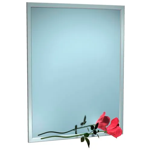 ASI® Stainless Steel Angle Frame Mirror - 24"Wx72"H - 10-0600-2472