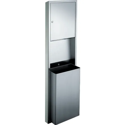 ASI® Traditional Surface Mount Folded Paper Towel Dispenser/Receptacle