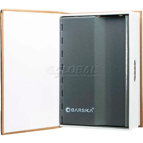Barska Book Diversion Safe with Combination Lock CB11990 - 4-1/2"W x 2-1/8"D x 7-1/8"H, Brown