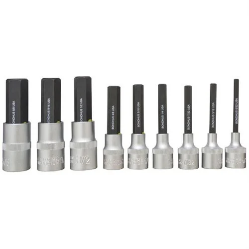 Bondhus 43299 | 2" 5/32"-5/8" Socket Bit Set with Sockets