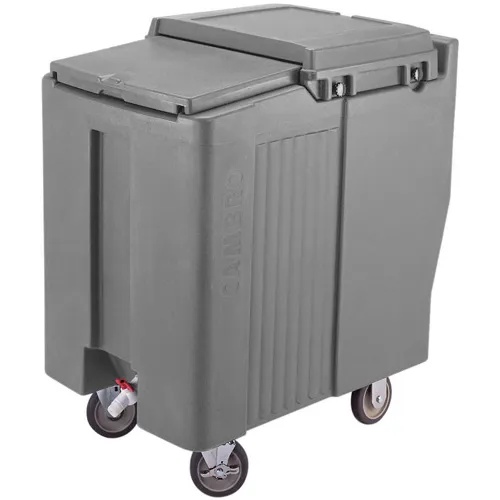 Cambro ICS125T191 - Ice Caddy, Granite Gray, 125 Lbs. Cap., Tall