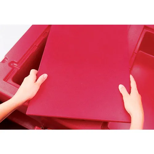Cambro WCR1220158 - Vending Cart Cover for Food well, Full Size (13" x 21"), Hot Red