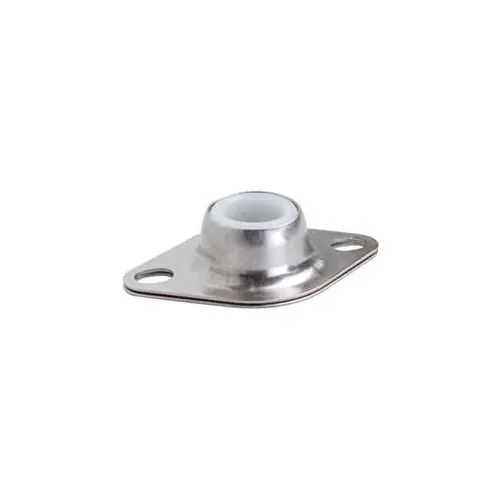 Clesco, Flange Mount UHMW-PE Bearing, F2SS-UH-100, Stainless Steel Housing, Self-Aligning, 1"ID