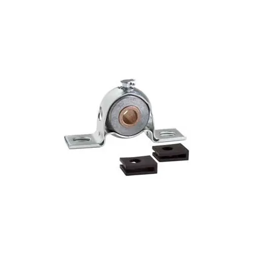 Clesco, Pillow Block Bronze Bearing, PBPS-BR-075, Press Steel Housing, Self-Align, 3/4" Bore