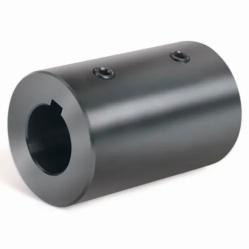 Climax Metal, Metric Set Screw Coupling W/Keyway, MRC-40-KW, Black Oxide, 40mm