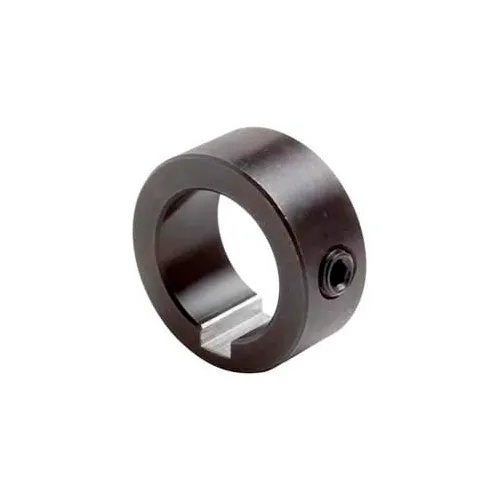 Climax Metal, Set Screw Collar W/Keyway C-100-KW, 1" Bore, Black Oxide