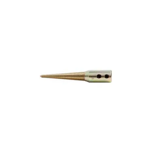 Climax Metal, Taper Buff Spindle, BTL-4, Steel, Yellow Zinc, 1/2"ID, Left-Hand