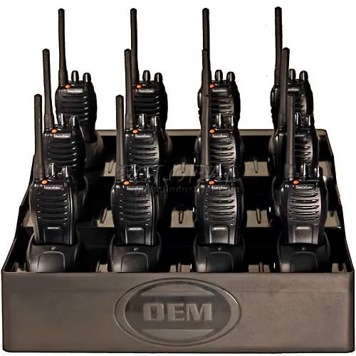 FuelPad12™ 12-Unit Battery Charger and Desktop Organizer For Radios, Cell Phones, Power Tools