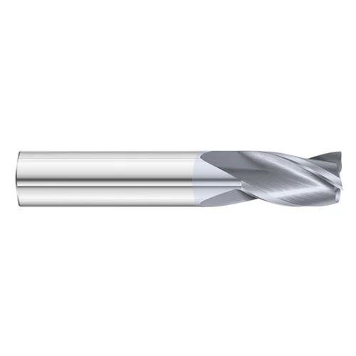 Fullerton Tool 30322 | 23/64" Diameter x 3/8" Shank x 1" LOC x 2-1/2" OAL 3 Flute TiCN Solid Carbide Square End Mill