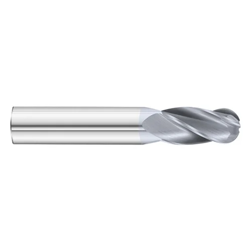 Fullerton Tool 30373 | 3/4" Diameter x 3/4" Shank x 1-1/2" LOC x 4" OAL 4 Flute TiCN Solid Carbide Ball End Mill