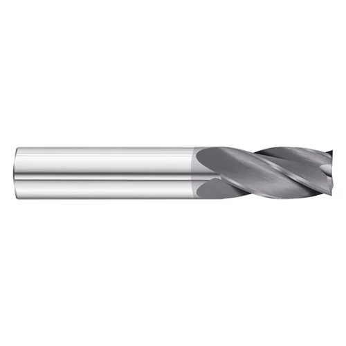 Fullerton Tool 30612 | 9/64" Diameter x 3/16" Shank x 9/16" LOC x 2" OAL 4 Flute TiAlN Solid Carbide Square End Mill