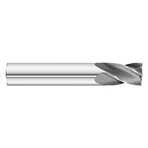 Fullerton Tool 32143 | 3/32" Diameter x 1/8" Shank x 3/16" LOC x 1-1/2" OAL 4 Flute Uncoated Solid Carbide Square End Mill