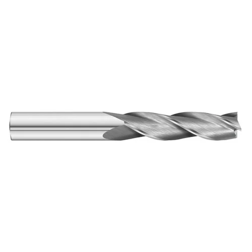 Fullerton Tool 33060 | 3/16" Diameter x 3/16" Shank x 1-1/4" LOC x 3" OAL 3 Flute Uncoated Solid Carbide Square End Mill