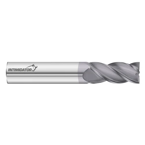 Fullerton Tool 34554 | 3/8" Diameter x 3/8" Shank x 1/2" LOC x 2-1/2" OAL 4 Flute FC18 Solid Carbide Square End Mill