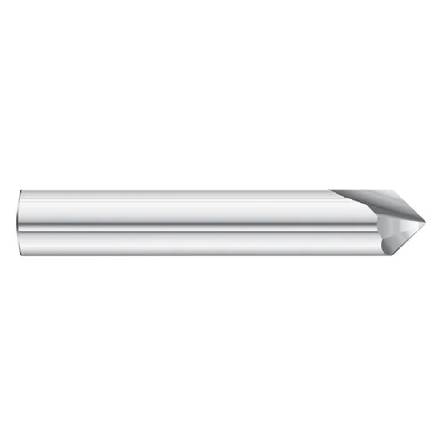 Fullerton Tool 36177 | 90-degree 3/4" x 4" Solid Carbide Uncoated Chamfer Mill