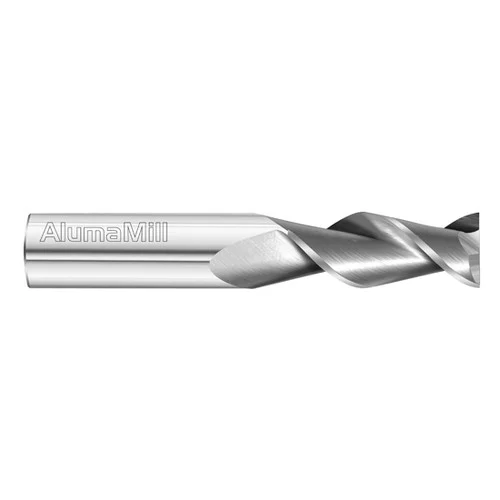 Fullerton Tool 38212 | 3/4" Diameter x 3/4" Shank x 1-3/4" LOC x 4" OAL 2 Flute Uncoated Solid Carbide Square End Mill