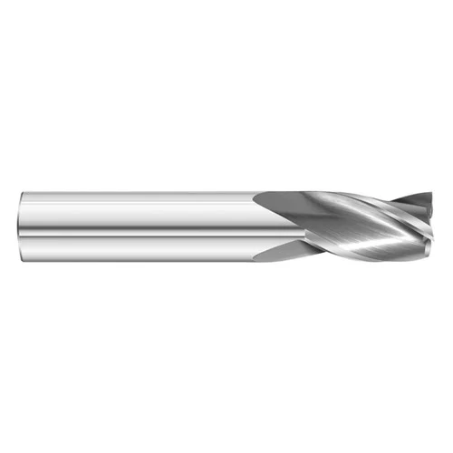 Fullerton Tool 92330 | 1.00mm Diameter x 3.00mm Shank x 4.00mm LOC x 38.00mm OAL 3 Flute Uncoated Solid Carbide Square End Mill