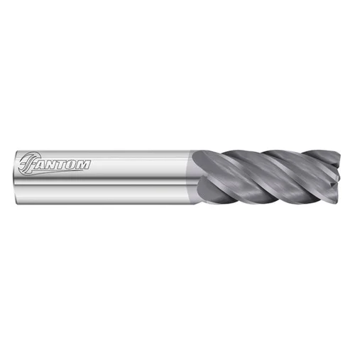 Fullerton Tool 92454 | 10.00mm Diameter x 10.00mm Shank x 25.00mm LOC x 89.00mm OAL 5 Flute FC18 Solid Carbide Radius End Mill
