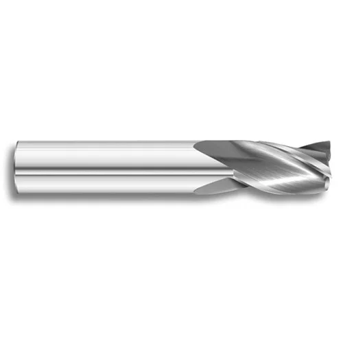 Fullerton Tool 93202 | 2.00mm Diameter x 3.00mm Shank x 4.00mm LOC x 38.00mm OAL 3 Flute Uncoated Solid Carbide Square End Mill