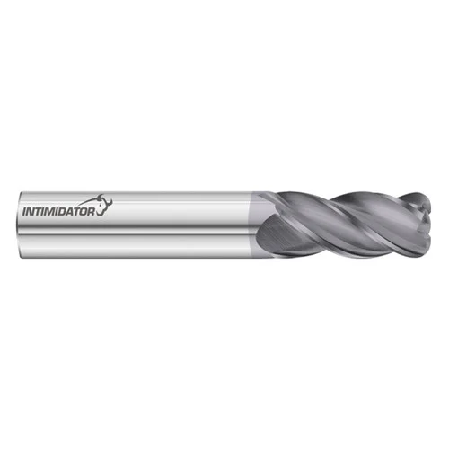 Fullerton Tool 93825 | 10.00mm Diameter x 10.00mm Shank x 25.00mm LOC x 64.00mm OAL 4 Flute FC18 Solid Carbide Radius End Mill