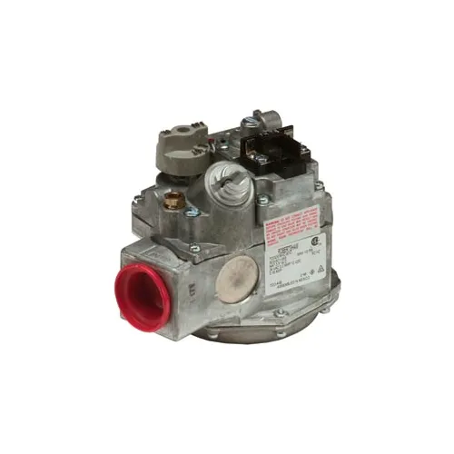 Gas Valve - 1" Inlet, Straight-Thru Side Outlets, 3.5" W.C. Nat. Gas
