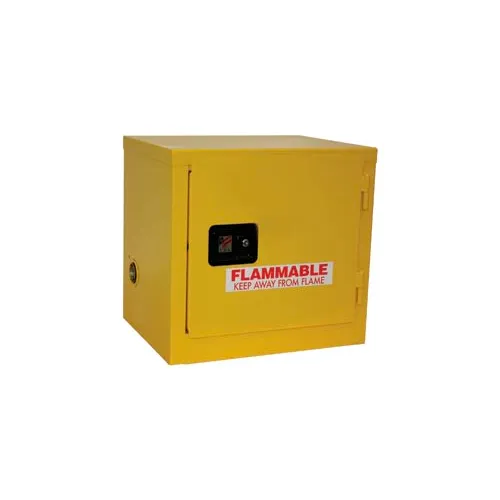Global Industrial™ Stackable Flammable Cabinet, Self Close Single Door, 6 Gal., 23"Wx18"Dx22"H