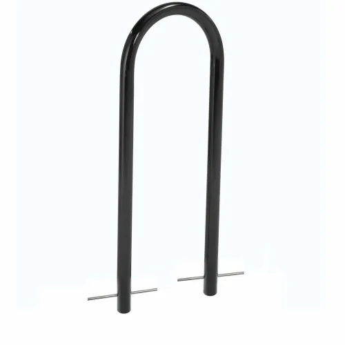 Global Industrial™ U-Rack Bike Rack, 2-Bike Capacity, Below Ground Mount, Black
