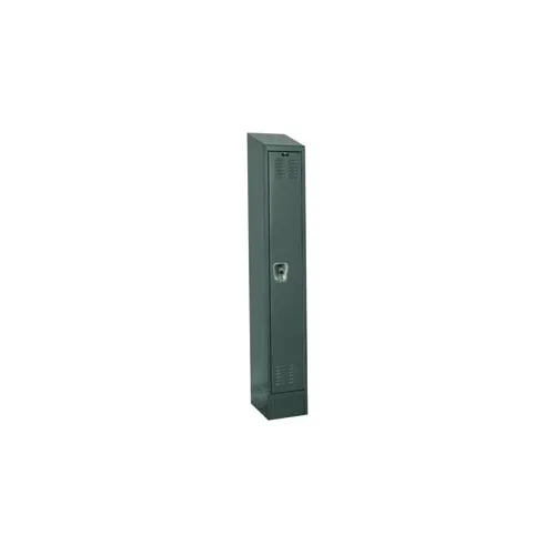 Hallowell® Ready-Built II 1-Tier 1 Door Locker, 12"W x 15"D x 84"H, Dark Gray, Assembled
