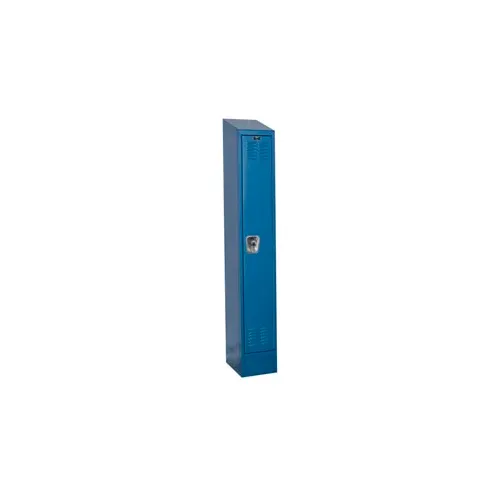 Hallowell® Ready-Built II 1-Tier 1 Door Locker, 12"W x 18"D x 84"H, Blue, Assembled