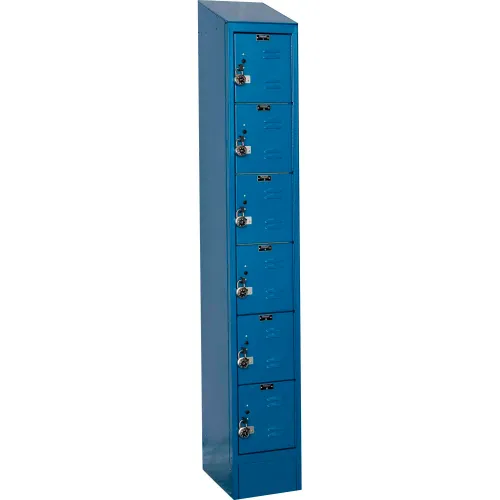 Hallowell® Ready-Built II 6-Tier 6 Door Locker, 12"W x 15"D x 84"H, Tan, Assembled