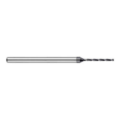 Harvey Tool 20230-C3 | 0.0280" Diameter x 0.3350" Flute Length x 1/8" Straight Shank x 1-1/2" OAL 130 Degree Drill Point Angle AlTiN Coated Solid Carbide Micro Drill Bit