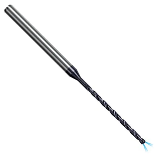 Harvey Tool ACD0787-C3 | 2.000mm Diameter x 28.000mm Flute Length x 4.000mm Straight Shank x 63.000mm OAL 140 Degree Drill Point Angle AlTiN Coated Solid Carbide Coolant Through Micro Drill Bit
