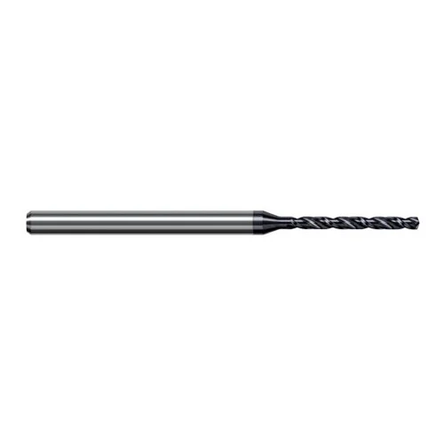 Harvey Tool ARY1910-C6 | 4.851mm Diameter x 6.000mm Shank x 100.000mm OAL 140 Degree Drill Point AlTiN Nano Coated Solid Carbide Micro Drill Bit