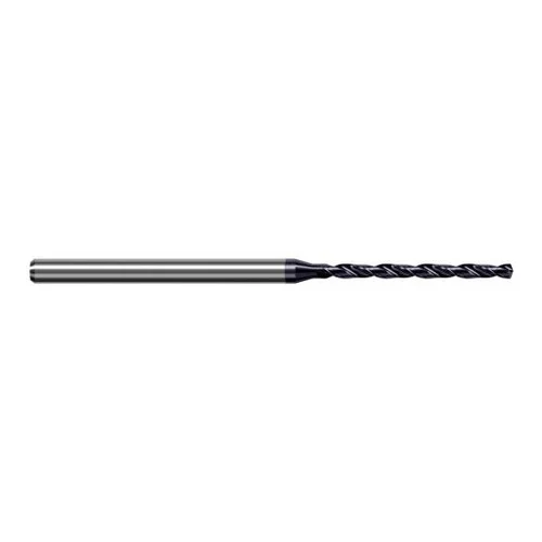Harvey Tool CHT0230-C3 | 0.584mm Diameter x 3.000mm Shank x 50.000mm OAL 140 Degree Drill Point AlTiN Coated Solid Carbide Micro Drill Bit
