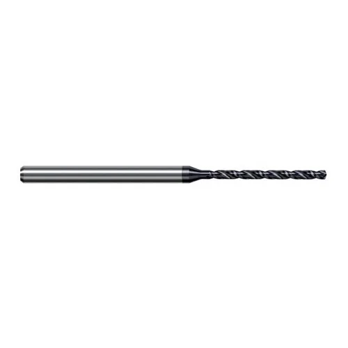 Harvey Tool EFG0240-C6 | 0.610mm Diameter x 3.000mm Shank x 50.000mm OAL 140 Degree Drill Point AlTiN Nano Coated Solid Carbide Micro Drill Bit