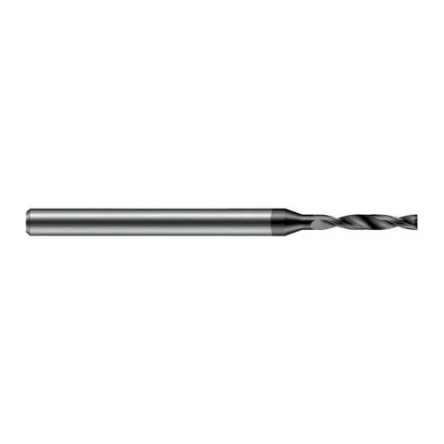 Harvey Tool FBD0600-C3 | 1.524mm Diameter x 3.000mm Shank x 50.000mm OAL 180 Degree Drill Point AlTiN Coated Solid Carbide Micro Drill Bit